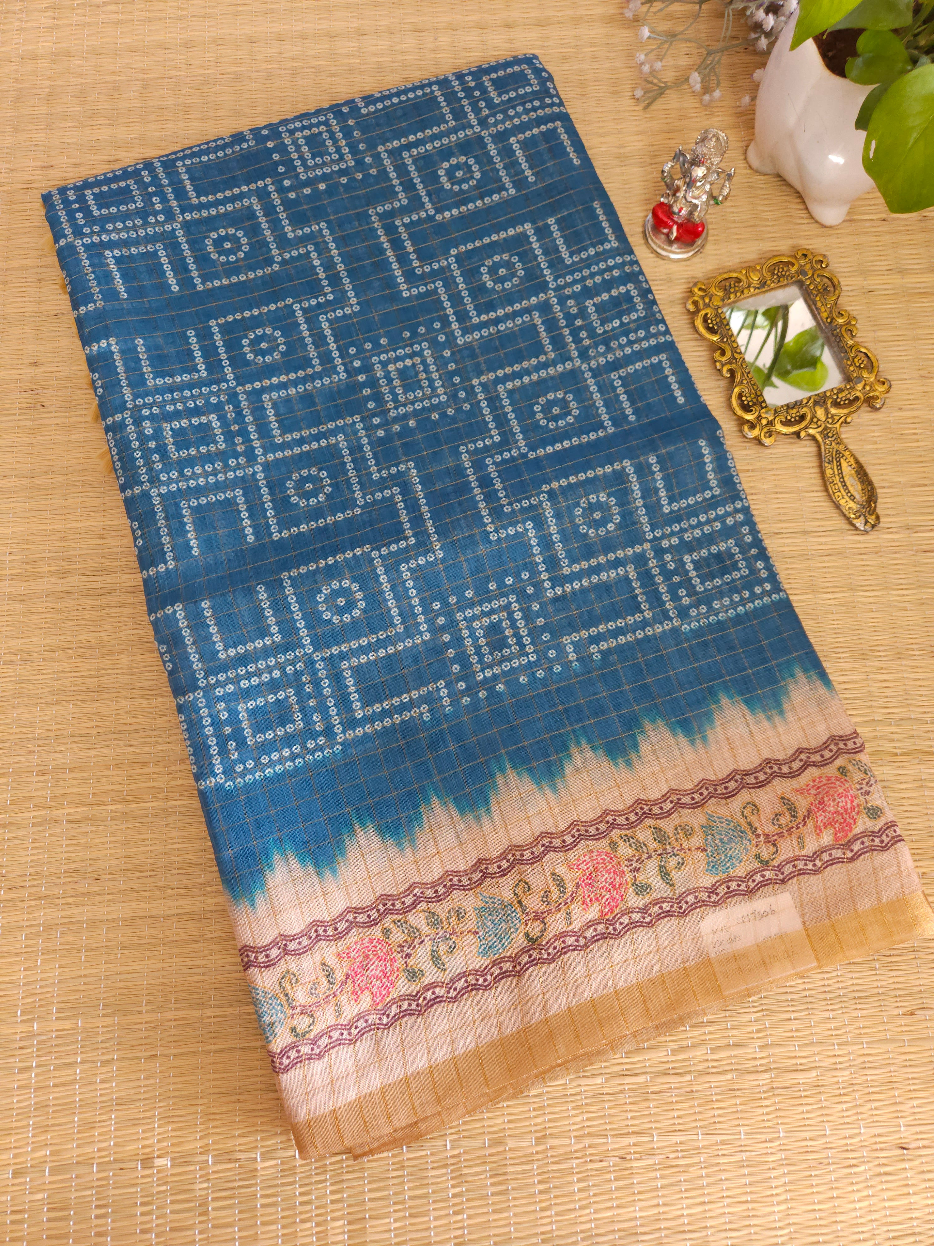 Semi chanderi saree