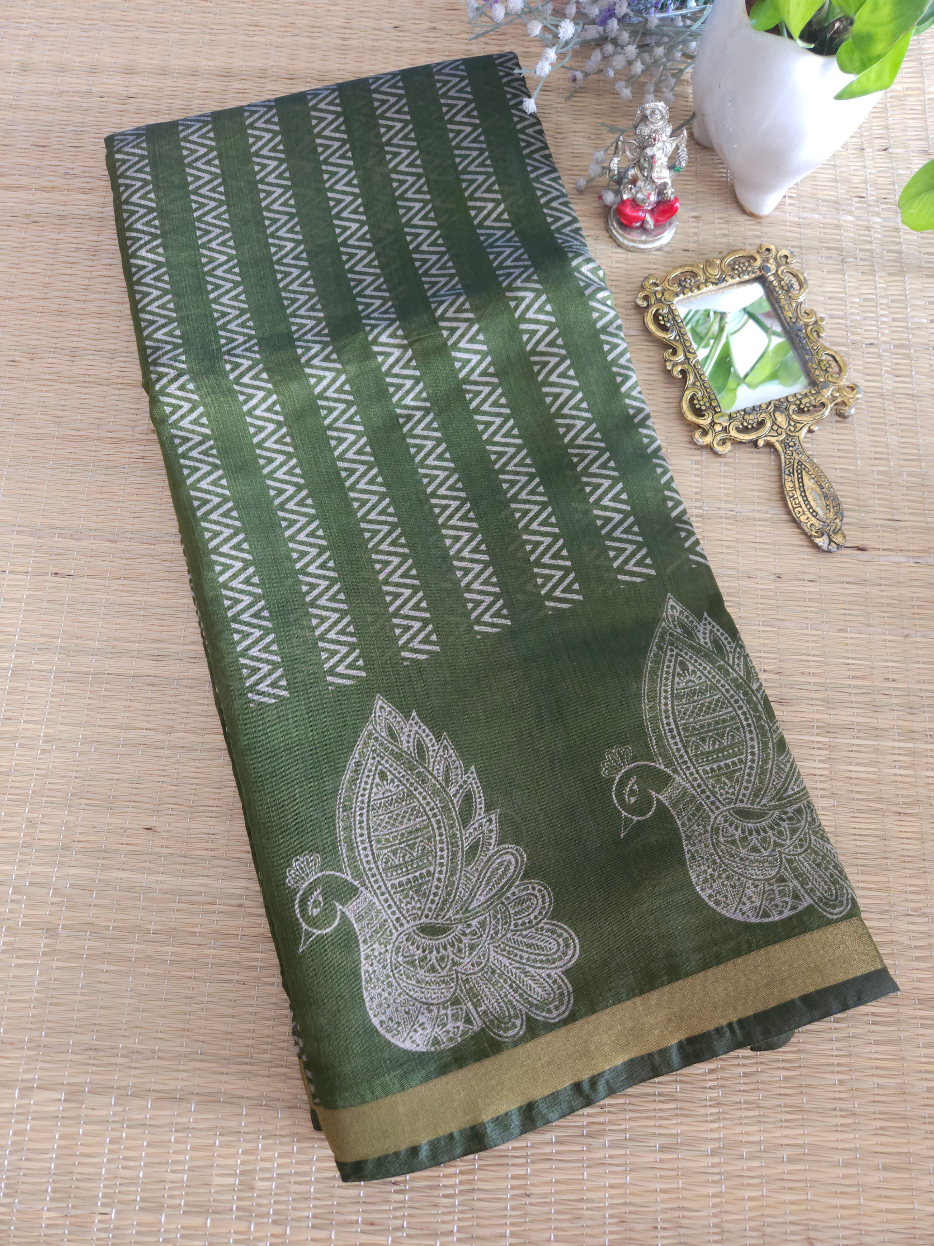 Fancy Maheswari silk saree