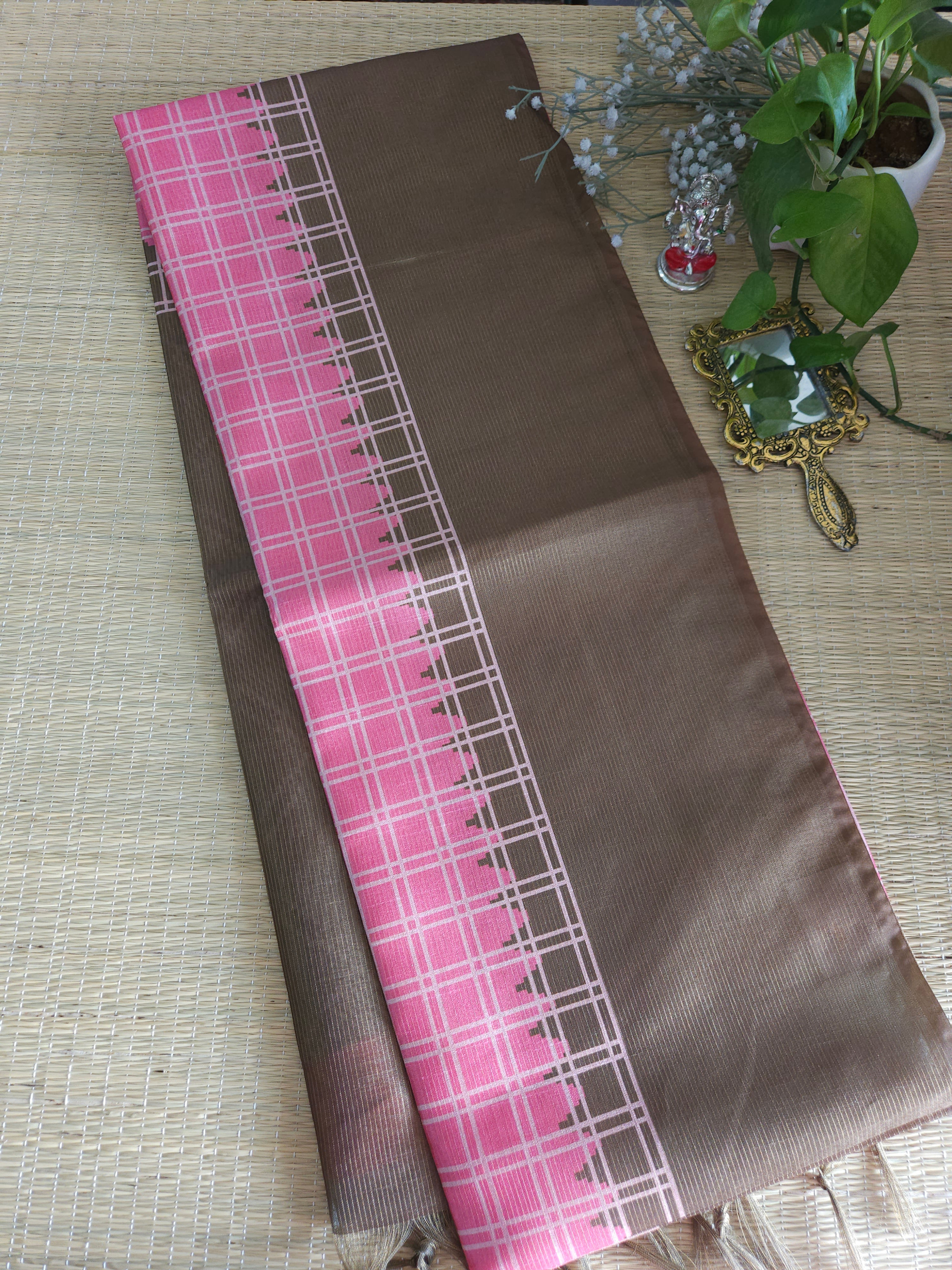 Semi Tussar saree