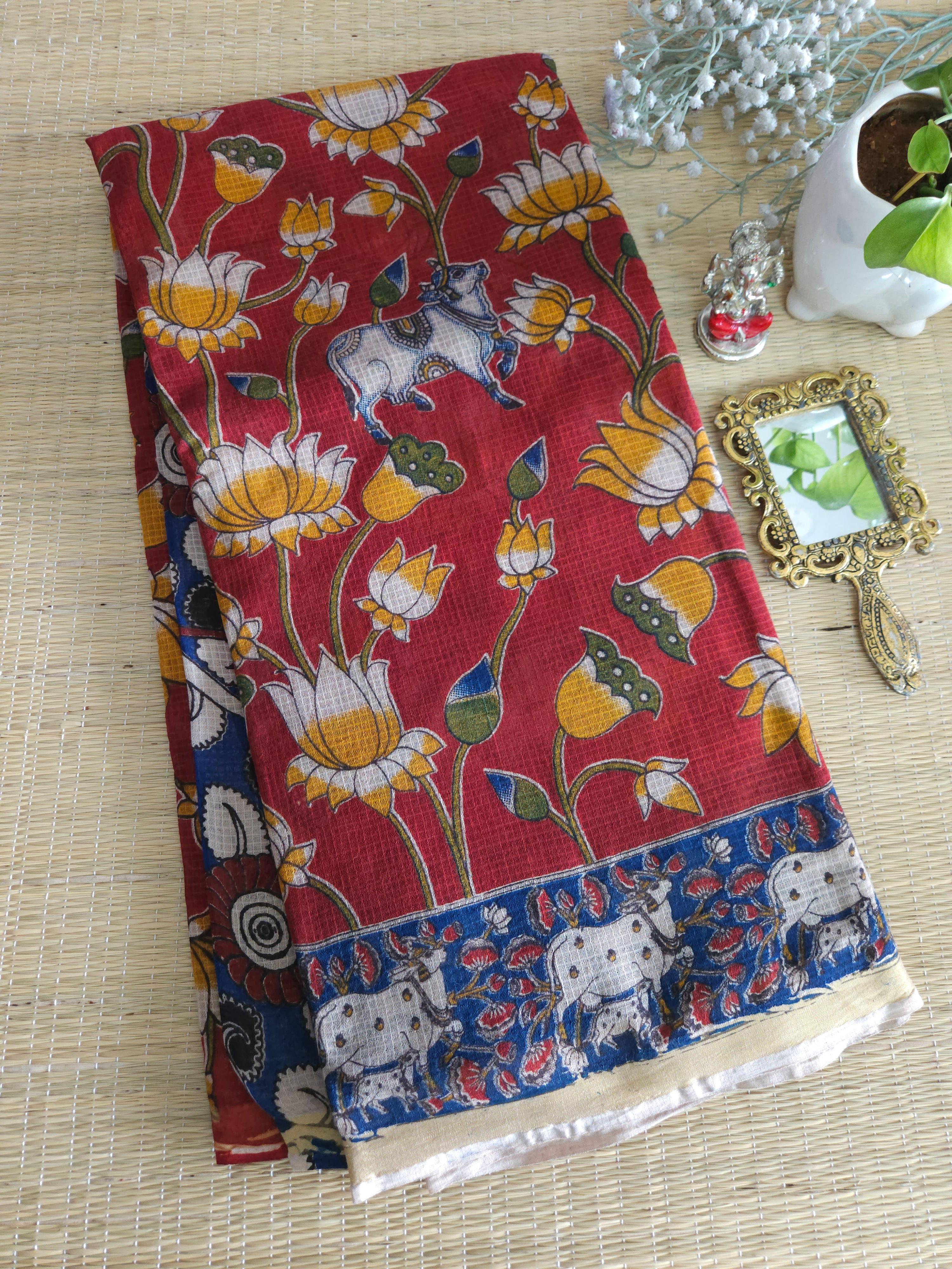 Pure Kalamkari kota saree