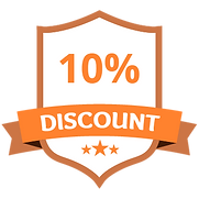 10% Discount Orange