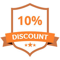 10% Discount Orange