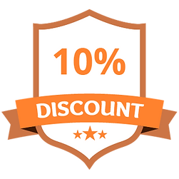 10% Discount Orange