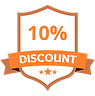 10% Discount Orange