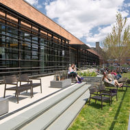 Exterior Shot Outdoor Student Lounge Space