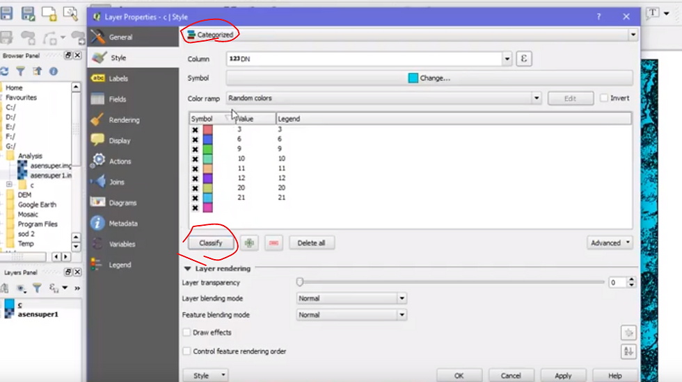 QGIS 4) calculate specific land use area