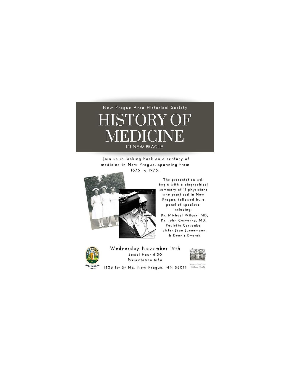 History of Medicine in New Prague