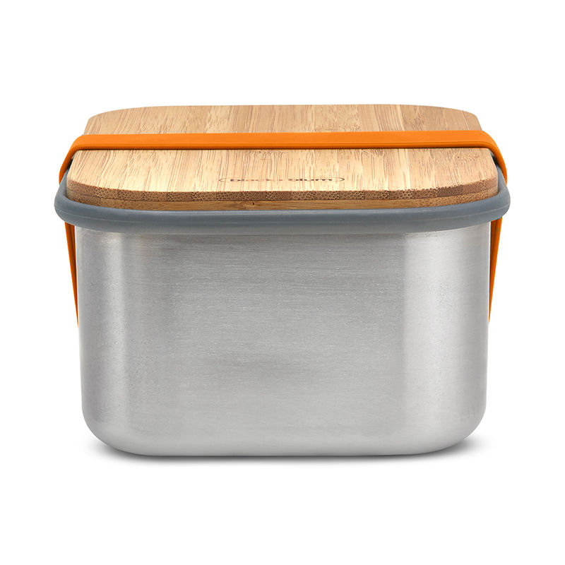 Thumbnail: black+blum Stainless Steel Sandwich Box (SS+Bamboo) 42oz (1250ml) - Orange