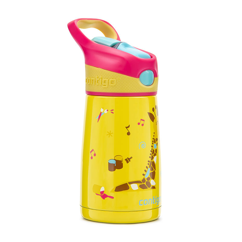 Thumbnail: Contigo Striker Autospout (SS) 10oz (300ml) - Yellow w/ Giraffe