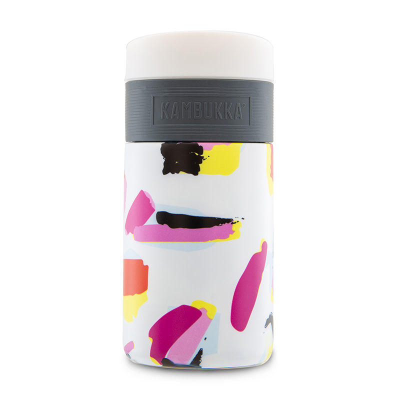 縮圖：Kambukka Etna 不銹鋼保溫杯 10oz (300ml) - 白色+彩色豹紋