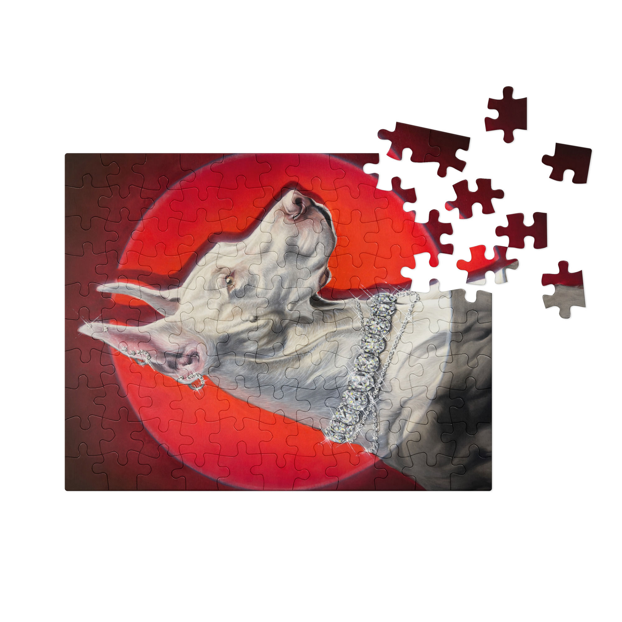 "Diamond Boy" Jigsaw puzzle with tin