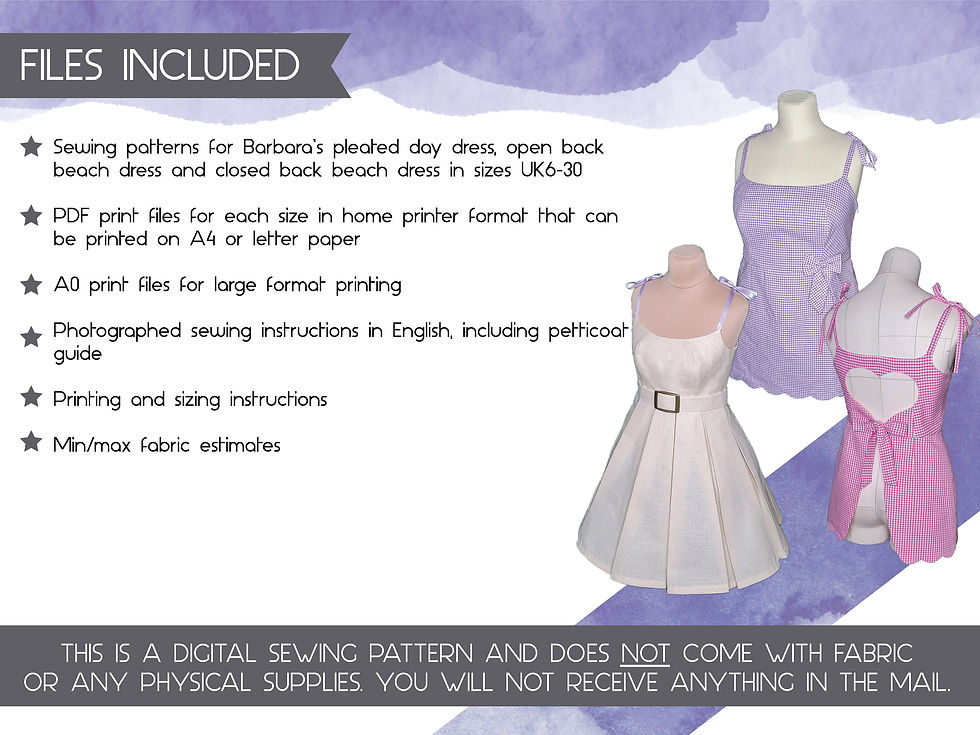 Thumbnail: Barbara Dresses Sewing Pattern