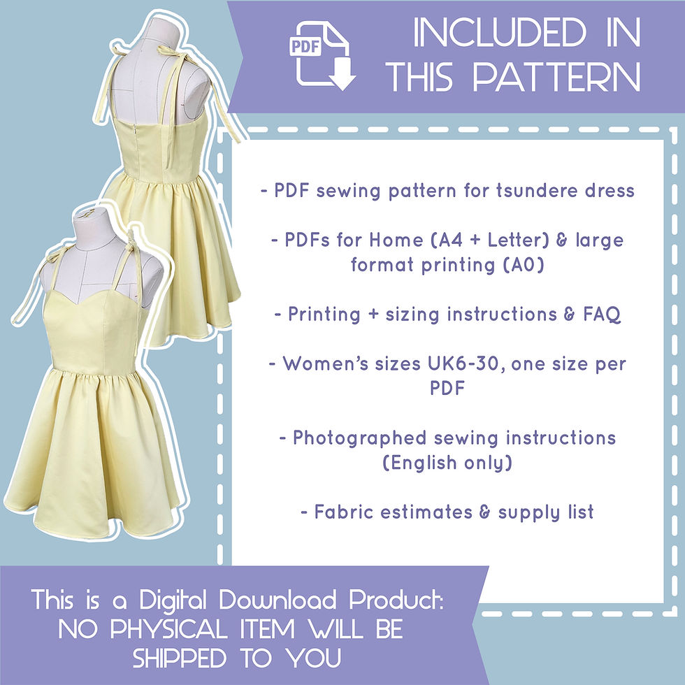 Thumbnail: Tsundere Summer Dress Sewing Pattern