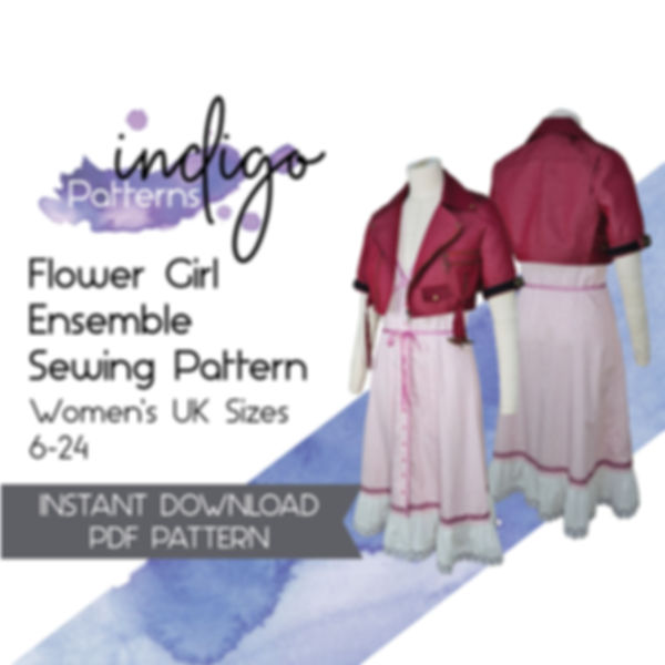 Aerith Cosplay Sewing Pattern Bundle