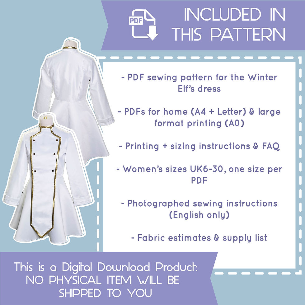 Thumbnail: Winter Frieren Dress Sewing Pattern