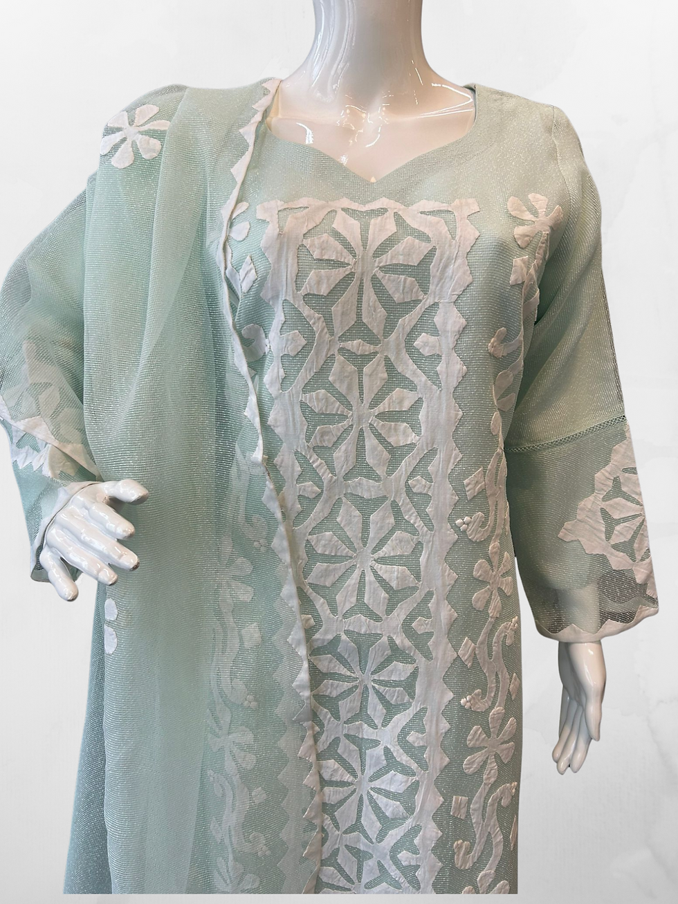 Thumbnail: Embroidered Applic Work - 3pc