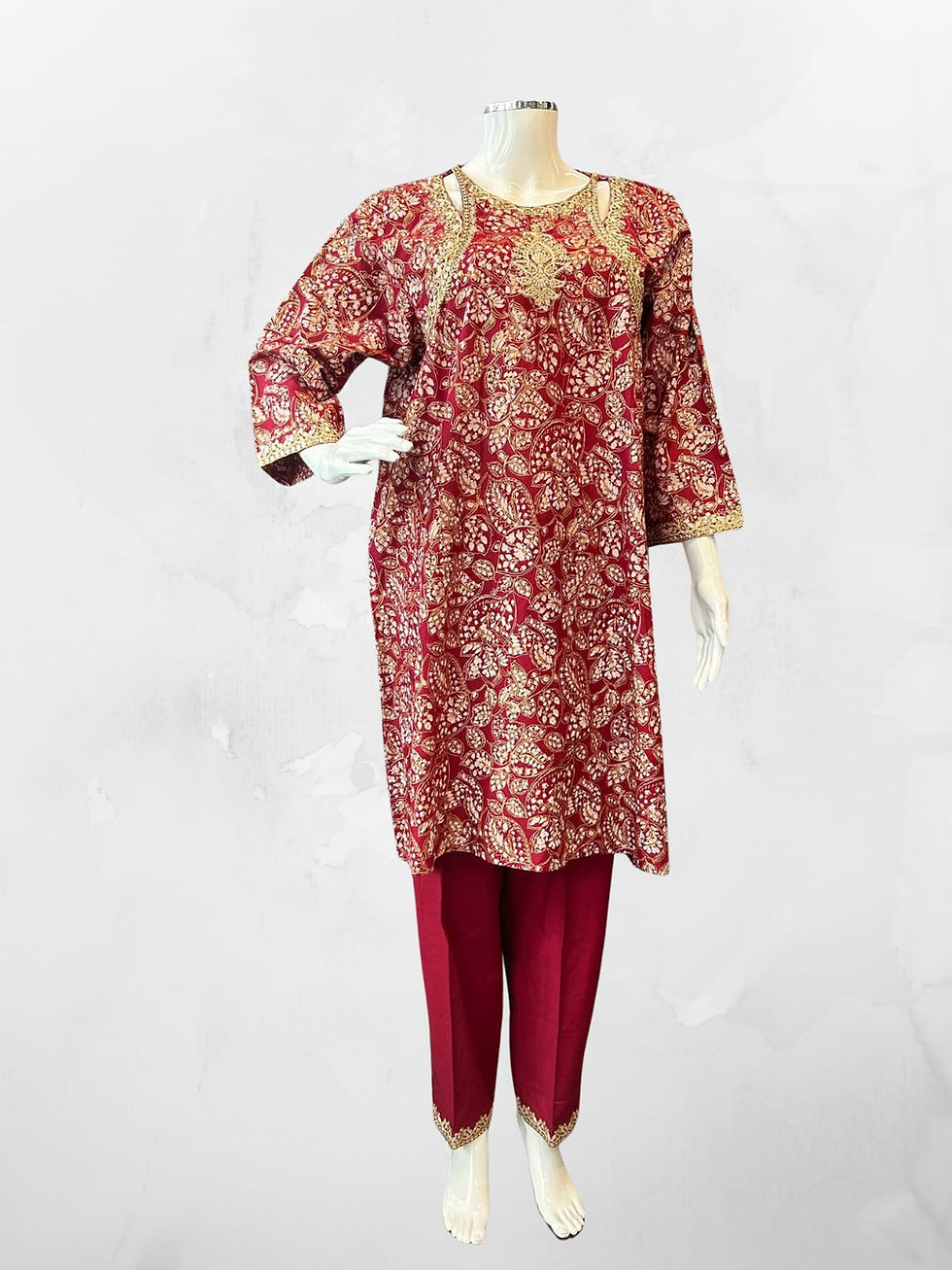 Thumbnail: 2 pc embroidered party wear 