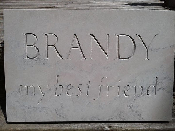 Pet memorial, done for a friend. Algonqu