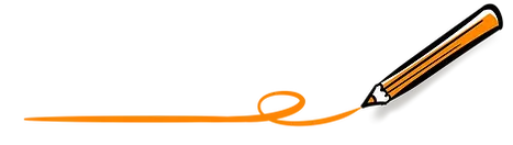 Potlood met lijn om visuele communicatie te duiden