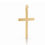 Miniatura: Pingente cruz chanfrada