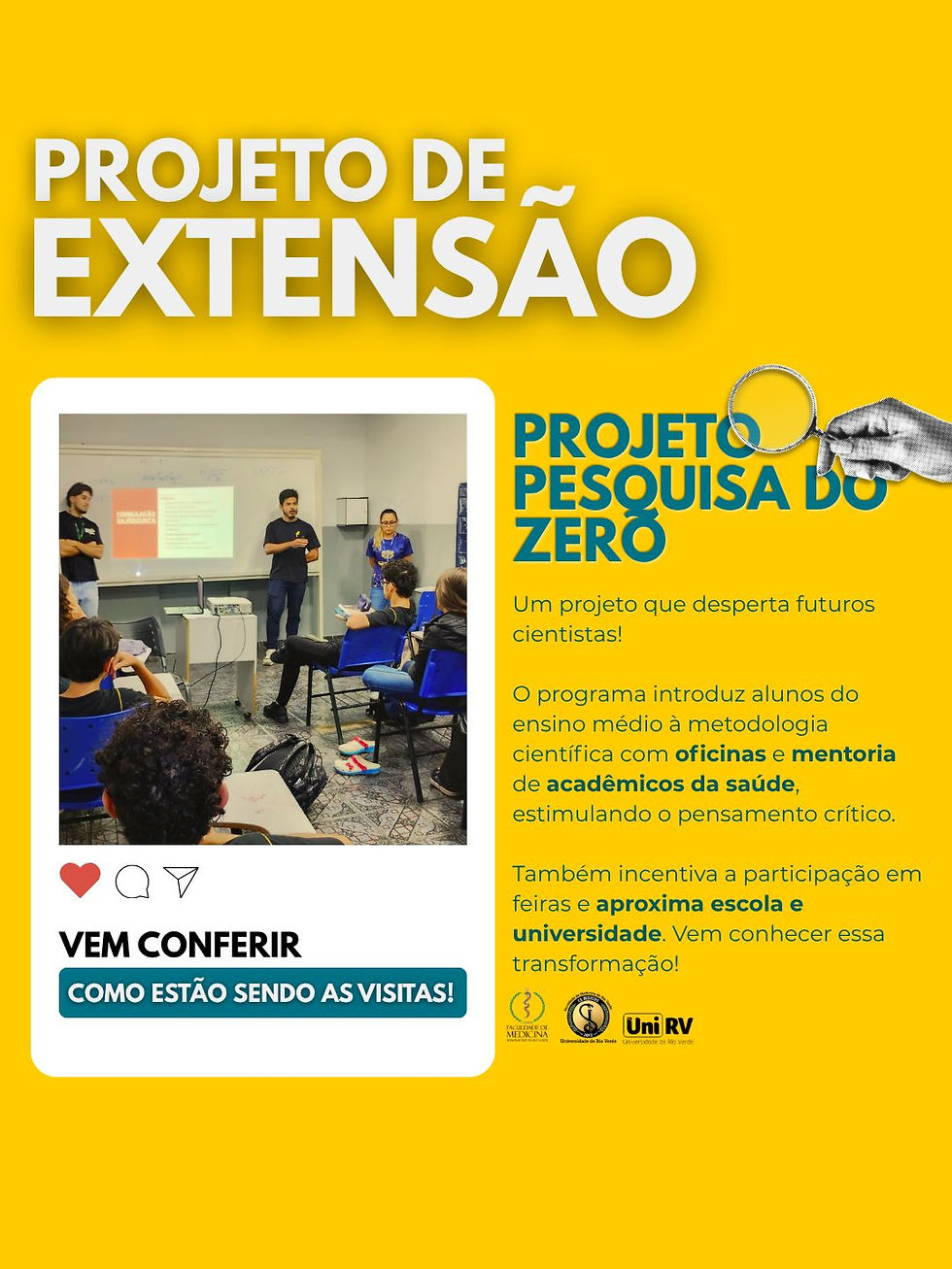 "Pesquisa do Zero" incentiva novos caminhos na ciência desde o ensino médio