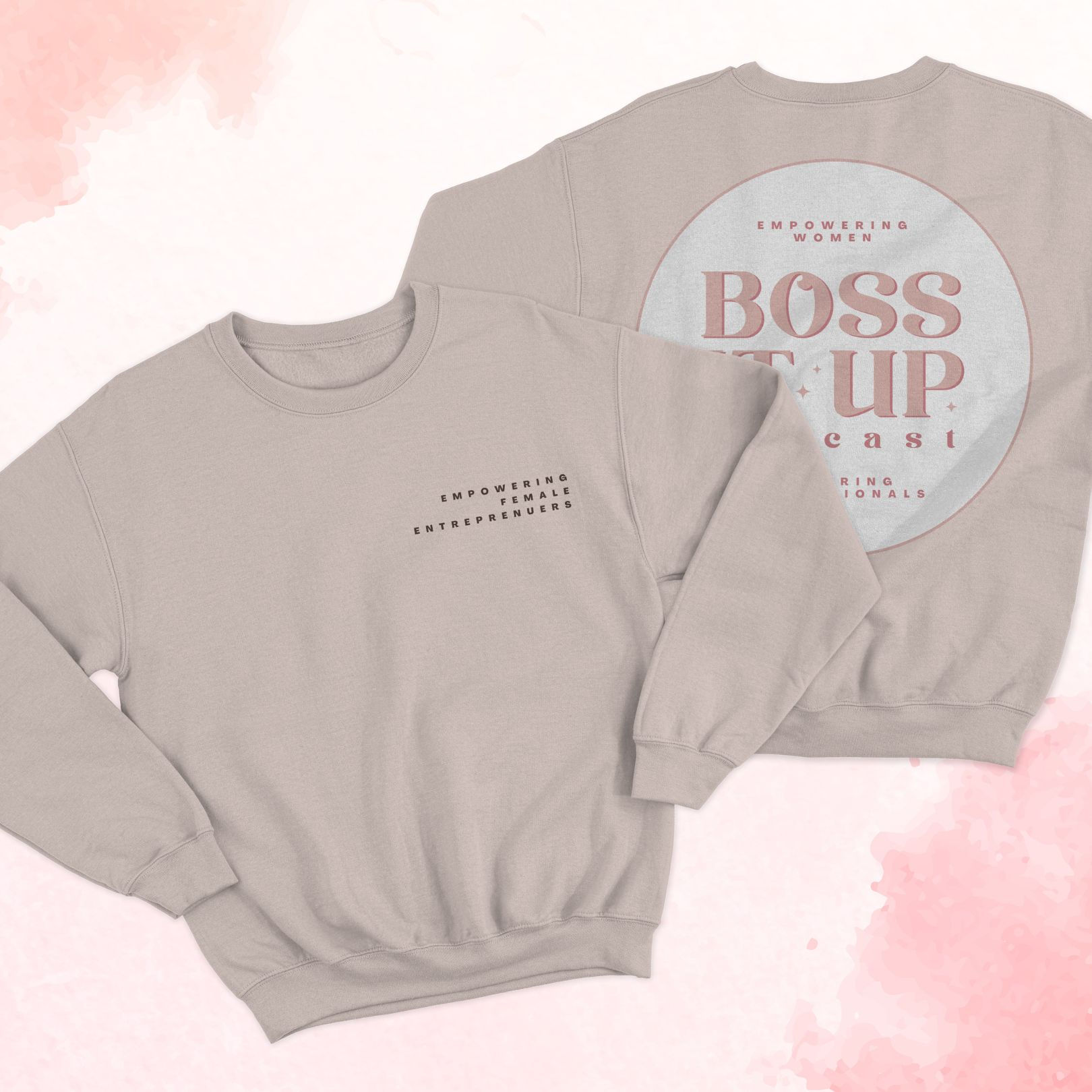 Beige Boss It Up Pullover