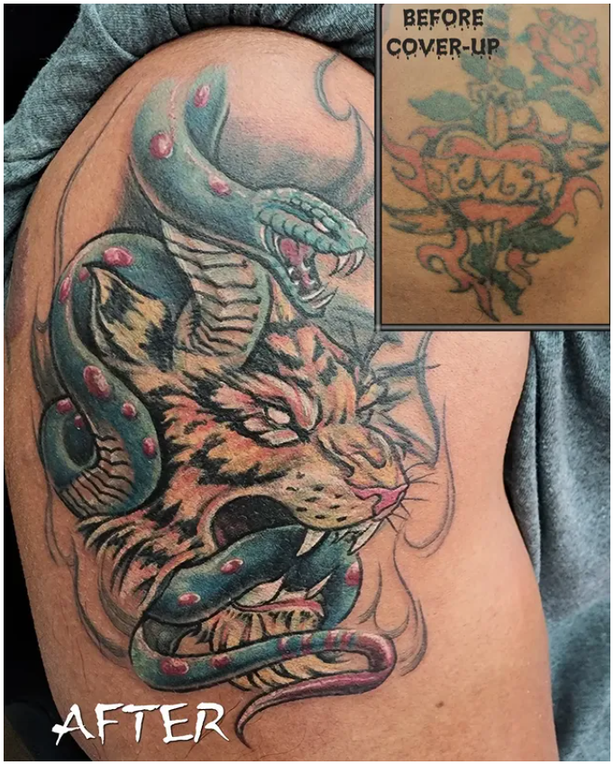 Japanese-style tattoo Coverup