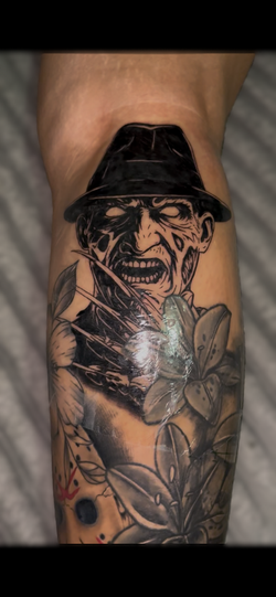 Freddy Kruger Portrait Tattoo
