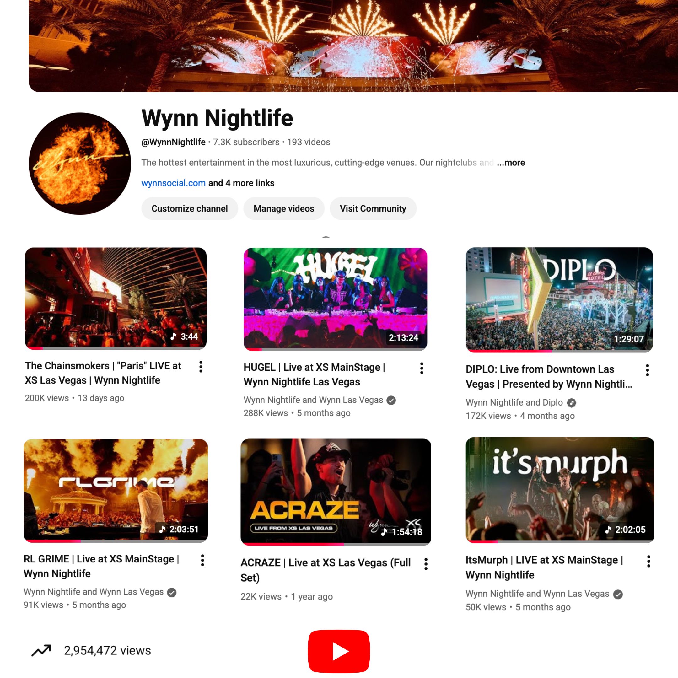 Wynn Nightlife multi-camera residency set