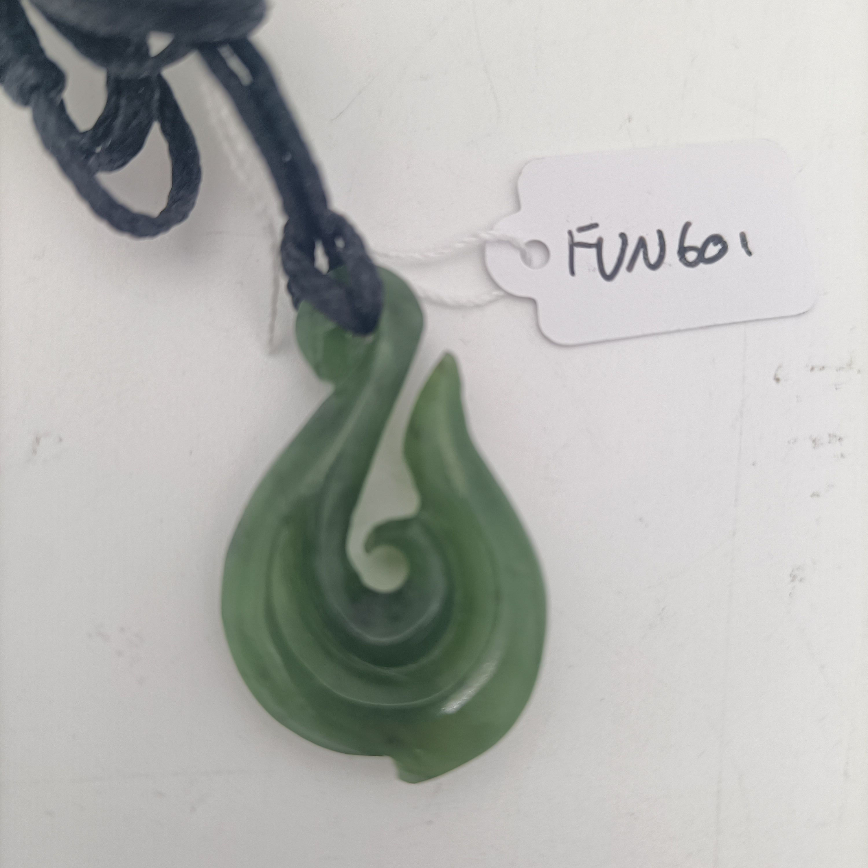Pounamu Greenstone Hook Pendant