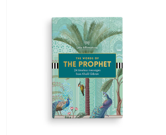 The Words of The Prophet (Khalil Gibran) - 24 Affirmation Cards + Stand