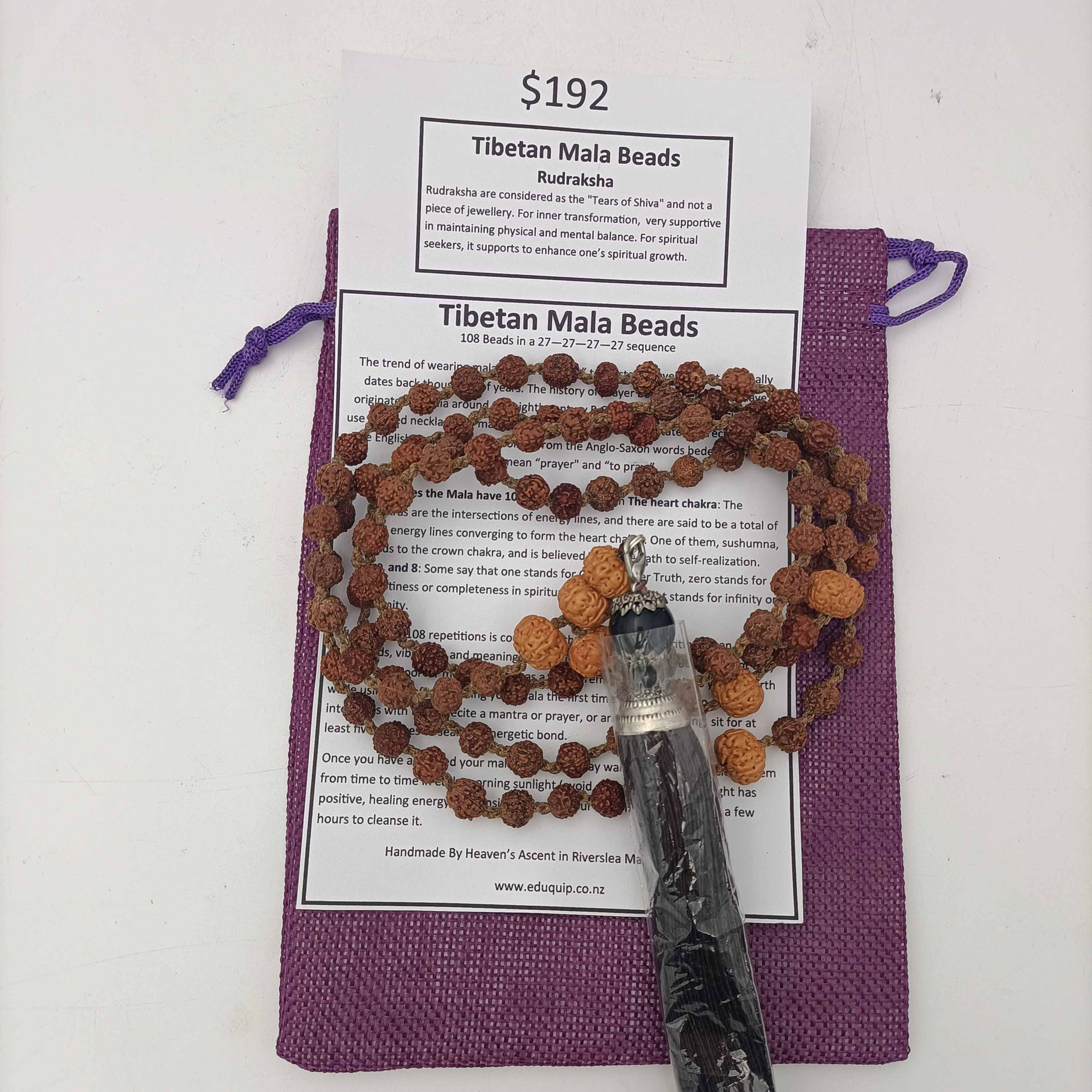 Tibetan Mala Beads Rudraksha