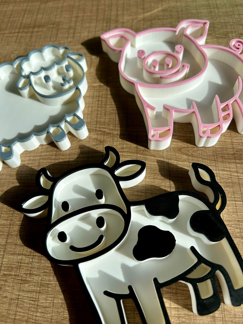Thumbnail: Set vulvormen - boerderijdieren