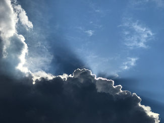 Sun-lit Thunderstorm Over Cresaptown, MD in 2017 