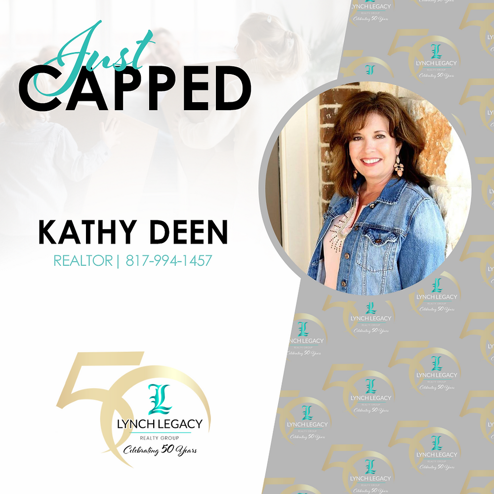 Congratulations to Kathy Deen for capping with Lynch Legacy eXp Realty