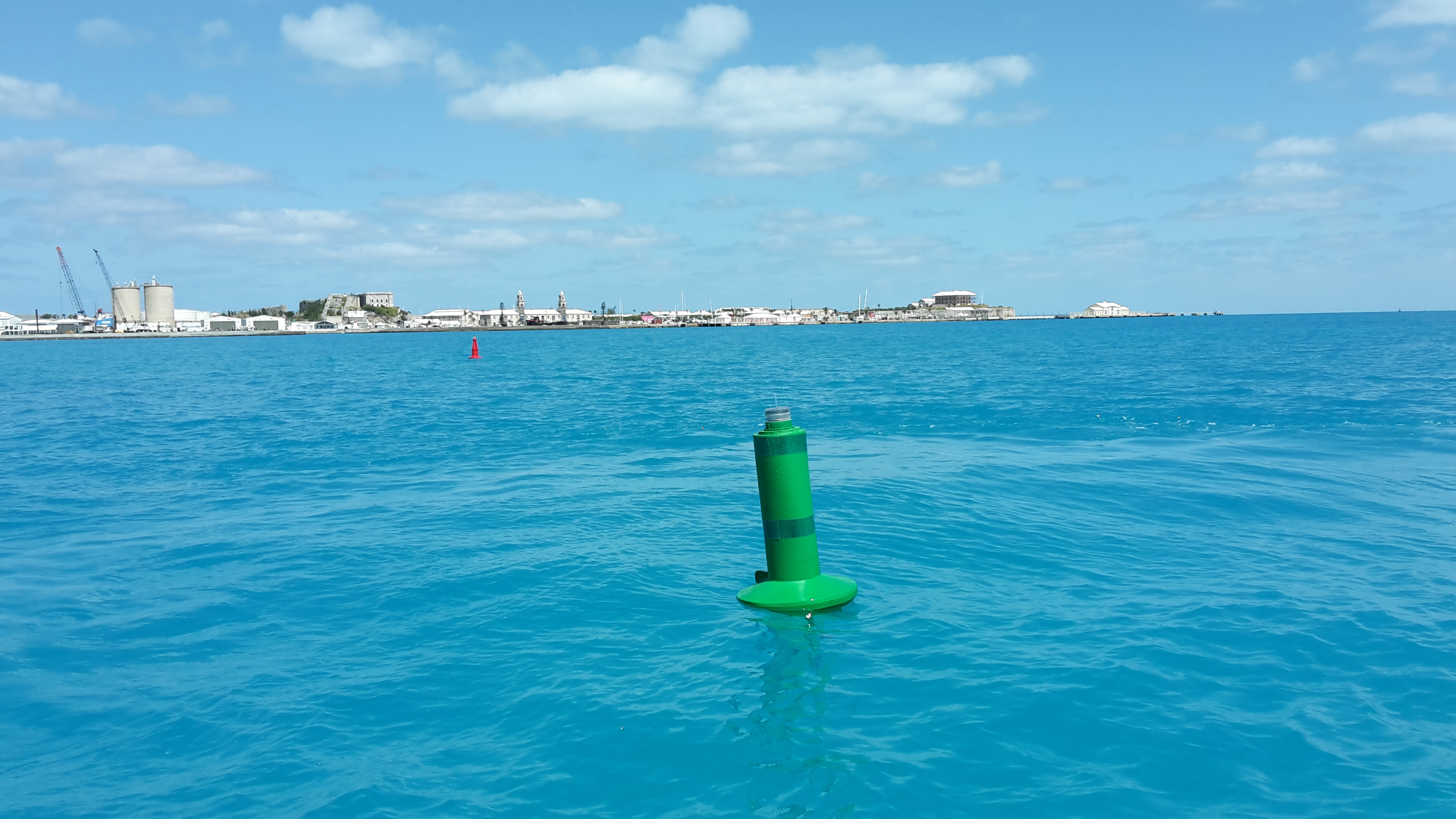 Temporary Buoys for America's Cup