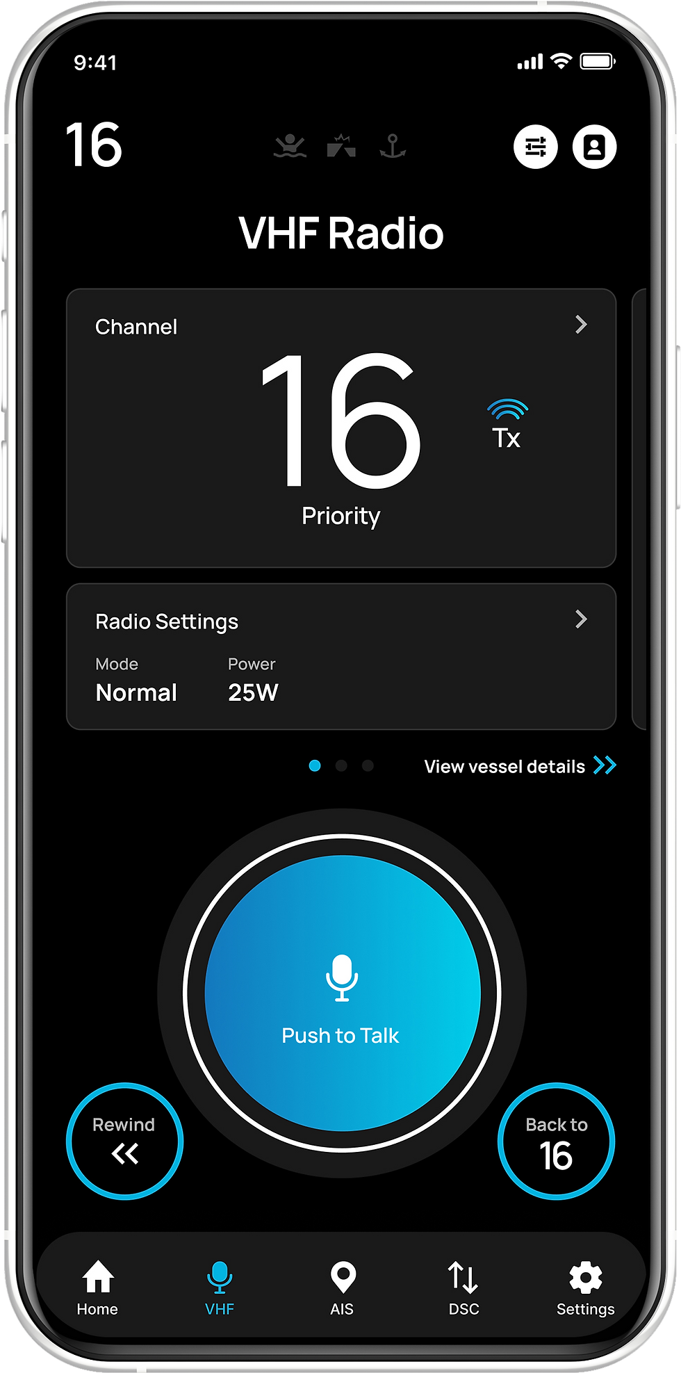 Thumbnail: X100 VHF / DSC Radio with AIS Class B (5W/SO)