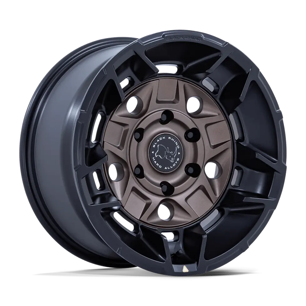 17X8.5 6X139.7 OFFSET 0 BLACK RHINO GUARD BURNT BRONZE W/M.BLK LI