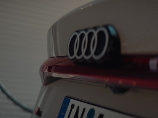 Audi A6 e-tron Sportback and front