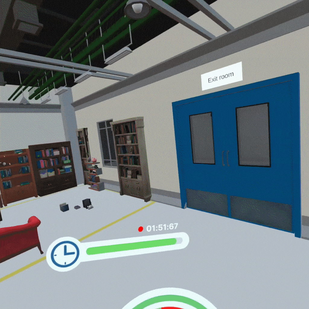 Simulai fire fighter training