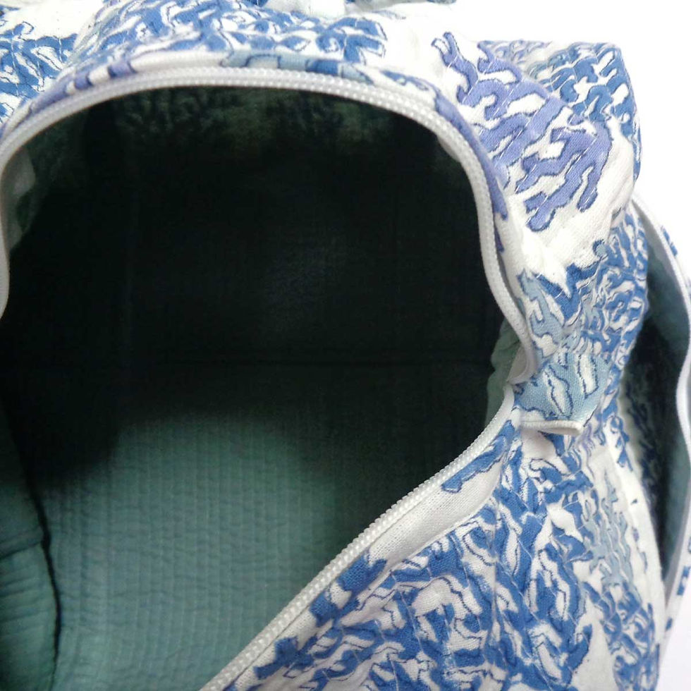 Thumbnail: Coral Multi Blue Duffle Bag/Weekender Bag/Travel Bag/Gym Bag