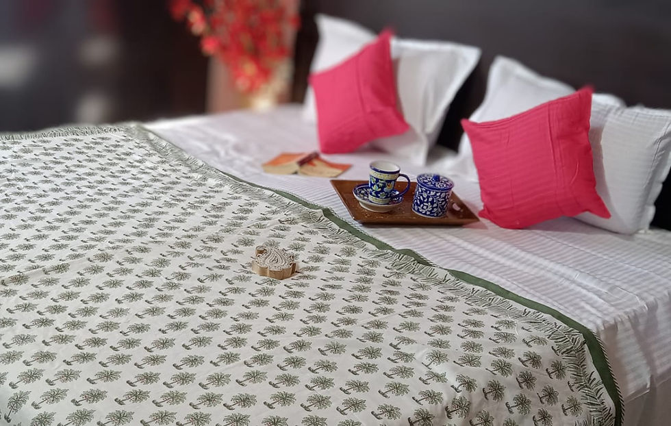 Thumbnail: Hand Block Printed Reversible Double Bed Dohar