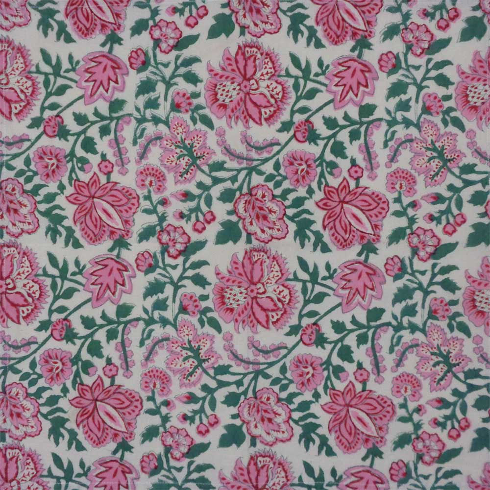 Hand Block Printed Cotton Napkins (Set of 4)