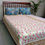 Thumbnail: Hand Block Printed Reversible Twin Size Quilt