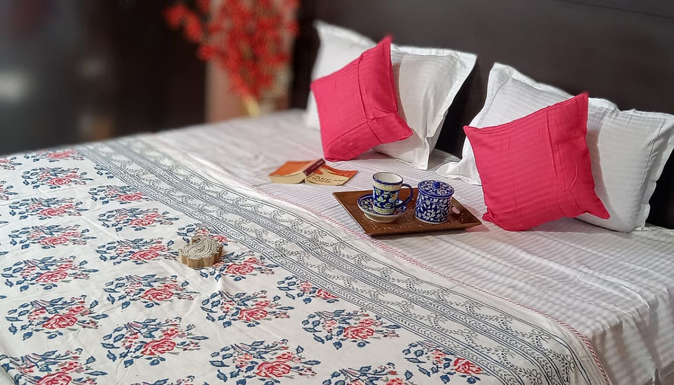 Thumbnail: Hand Block Printed Reversible Double Bed Dohar