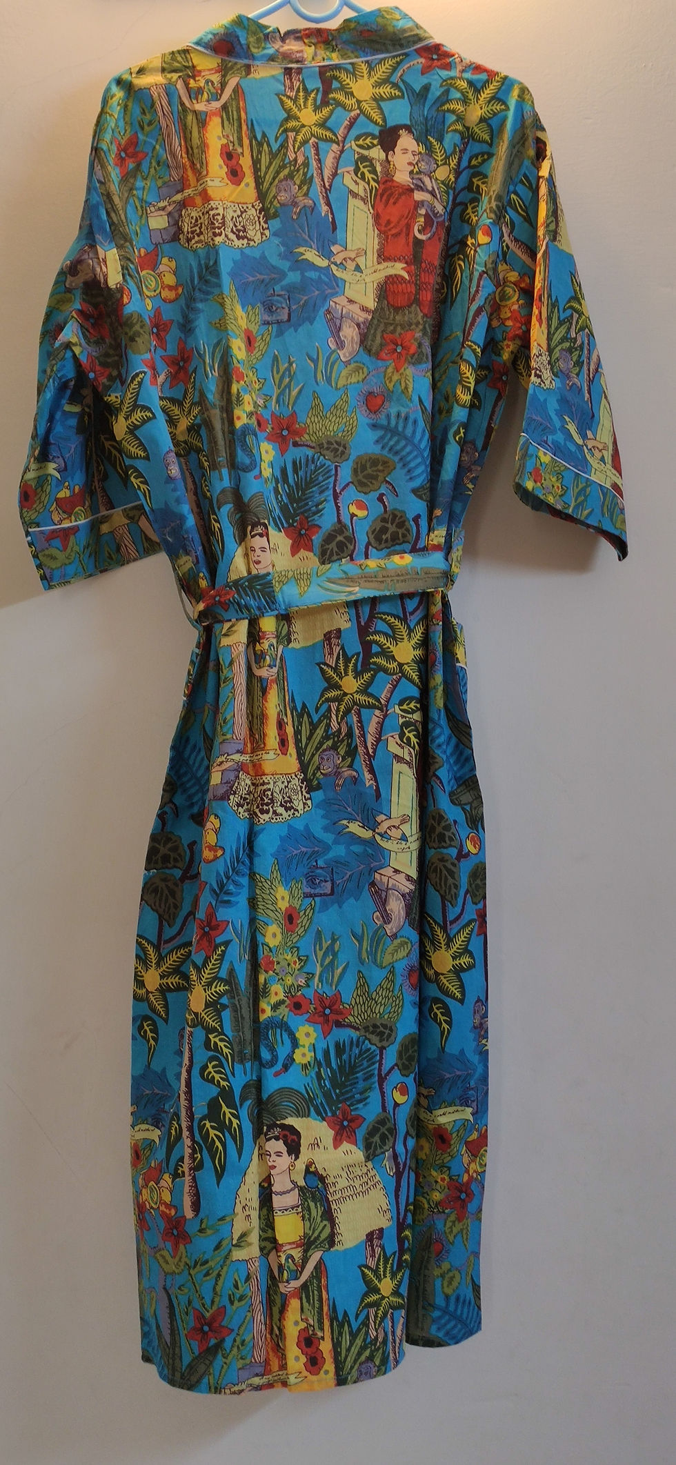 Thumbnail: Frida Kahlo Blue Cotton Kimono/Robe