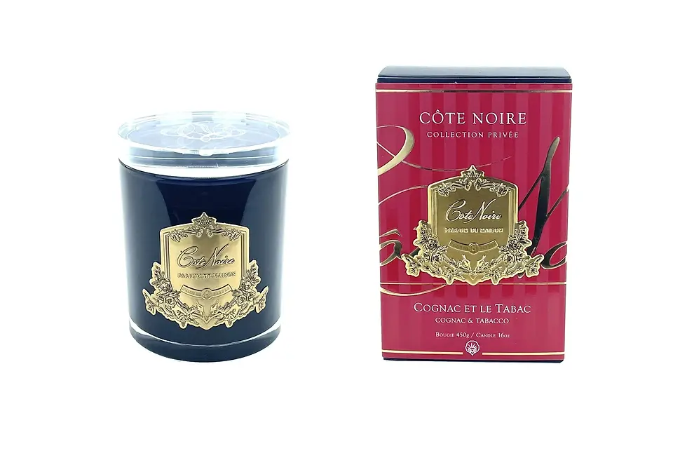 COTE NOIRE - 450gr CANDLE - COGNAC & TABACCO