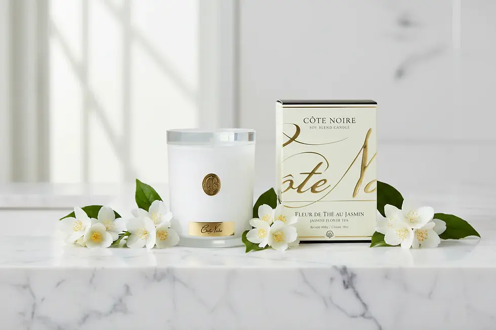 Thumbnail: Cote Noire Soy Candle 450g - Jasmine Flower Tea