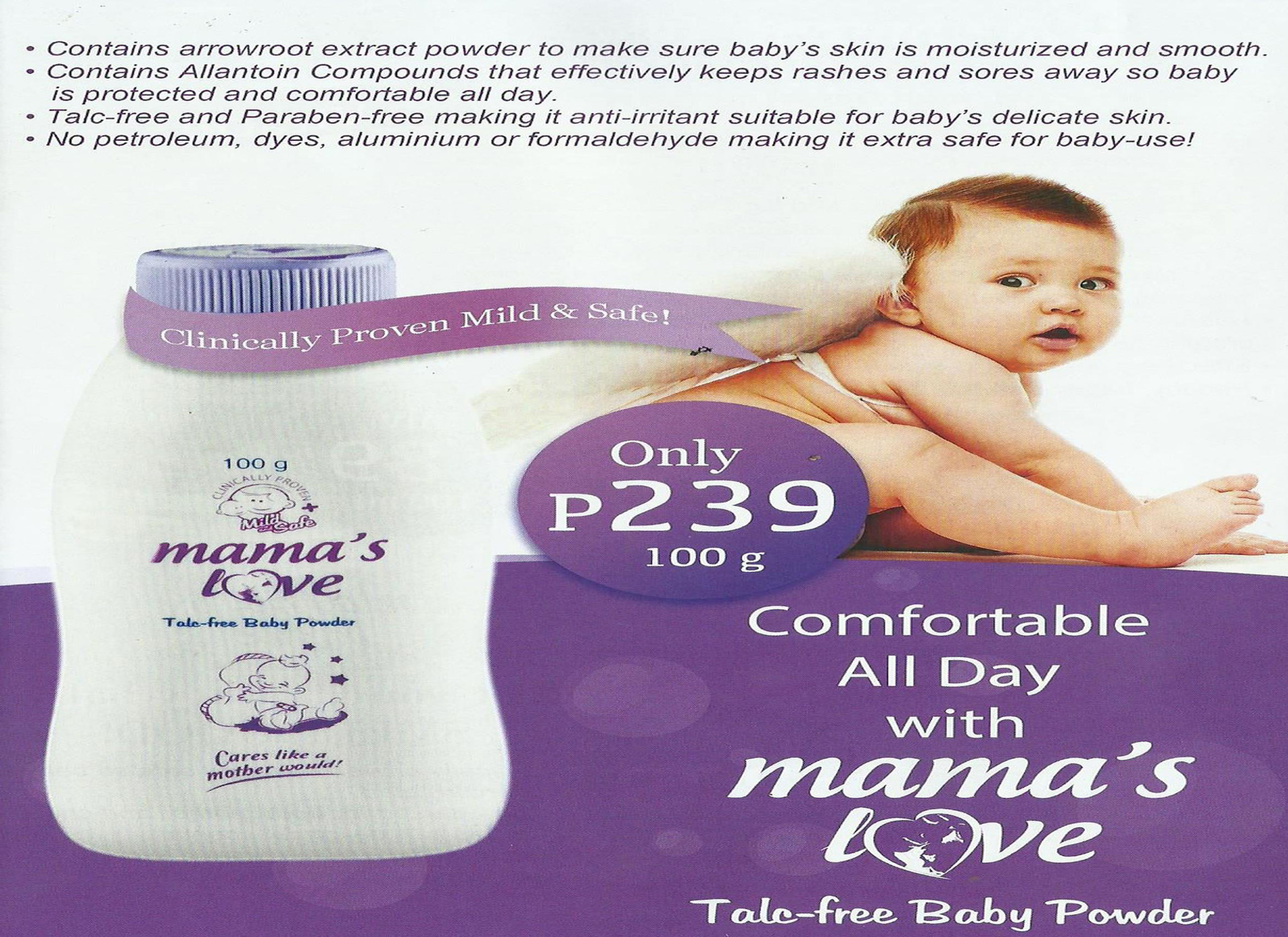 Mama's Love Talc-Free baby Powder 100g