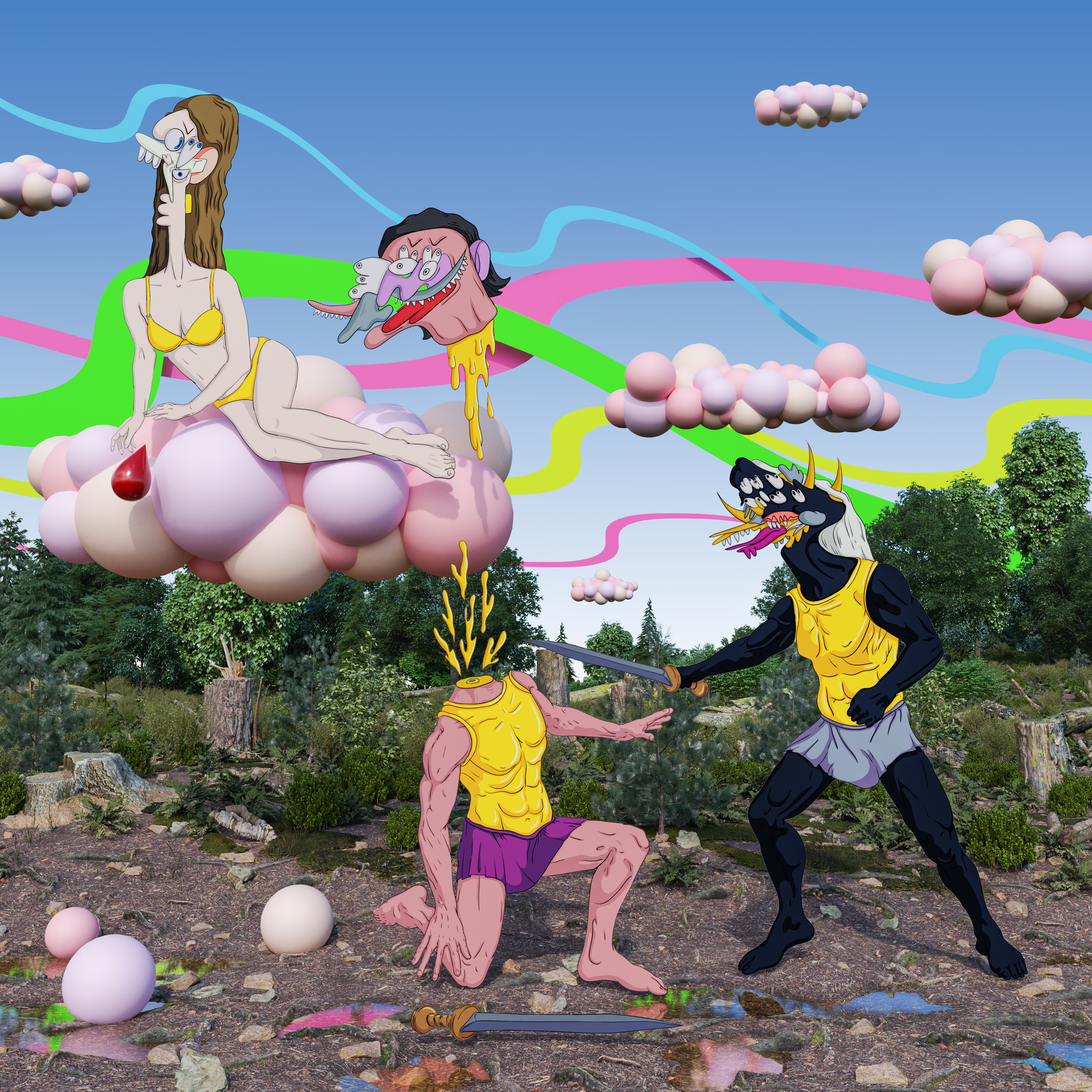 Forest fight